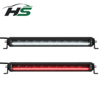 Barre lumineuse LED HSSH 10-50 pouces à une rangée pour la fonte de glace, 50W-250W, faisceau de conduite avec capteur de température, éclairage tout-terrain pour camion 4x4