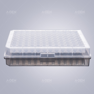 Plaques de puits rondes, 96 assiettes à fond V rond, 0.36mL, pour expériences - Product Image 1