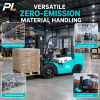 Forklift Listrik PL 3.5 Ton Baterai Lithium Counterbalance Fork Lift Truck 3500 kg Beban Angkat 3000 mm untuk Pengangkutan Kargo Pelabuhan