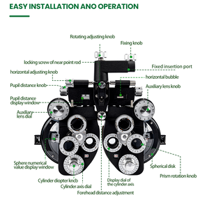 Aist çin fabrika toptan optik aletler satış için VT-10C manuel <span class=keywords><strong>Phoropter</strong></span> oftalmik manuel göz Tester - Product Image 3