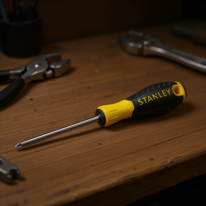 Stanley <b>Screwdriver</b> Pozidriv 100mm Ergonomic Handle <b>Precision</b> Tip - Product Image 3