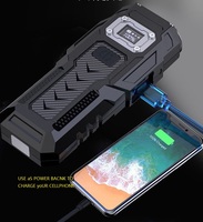 Lampe de travail COB rechargeable de type C, lampe torche, batterie externe, lampe torche LED magnétique pour l'entretien automobile, les situations d'urgence, le camping, la patrouille
