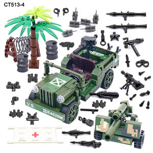 Venta al por mayor Creative Kids Pack Kits de accesorios del ejército Suministros DE ARMAS <span class=keywords><strong>WW2</strong></span> Tanque alemán Pequeños vehículos militares Juego de bloques de construcción - Product Image 6