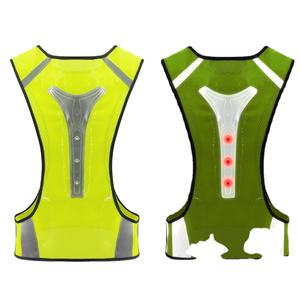 <span class=keywords><strong>Gilet</strong></span> de sécurité LED USB sport OEM, <span class=keywords><strong>gilet</strong></span> de sécurité <span class=keywords><strong>clignotant</strong></span> jaune orange, course nocturne en plein air, jogging, vélo, cyclisme, moto - Product Image 2