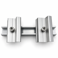 Support d'extrémité en aluminium personnalisé pour panneaux photovoltaïques – Accessoires de montage pour structure photovoltaïque