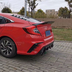 สปอยเลอร์หลังรถยนต์สำหรับ Honda Civic รุ่นที่ 11 ปี 2022-2024 อุปกรณ์ตกแต่งรถยนต์ ปีกหลังรถยนต์สำหรับดัดแปลง - Product Image 4
