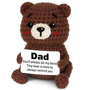 Oso de Algodón Hecho a Mano CheriGift, Regalo para <span class=keywords><strong>Cumpleaños</strong></span> de <span class=keywords><strong>Hermana</strong></span>, San Valentín, Navidad, Talla Única, Tejido a Mano, China - Product Image 2