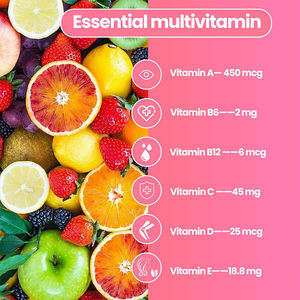 Gummies multivitaminées pour femmes de marque privée Bien-être général Vegan Soutien à la santé de la peau Fer Calcium Multivitamines Gummies pour femmes - Product Image 4