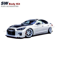 Pare-chocs avant à corps large pour Infiniti Q50 Upgrade Conversion lb Wide Body Kit