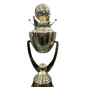 Golden Basketball <b>Trophy</b> <b>Cup</b> With Net Design Durable Metal Award For Sports Achievement Display - Product Image 4