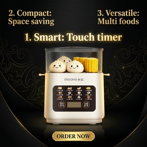 <span class=keywords><strong>Cuiseur</strong></span> à œufs électrique multifonction Miooho Mini, <span class=keywords><strong>cuiseur</strong></span> <span class=keywords><strong>vapeur</strong></span> à œufs, minuterie de réservation, cuisson automatique pour la maison et le dortoir - Product Image 6