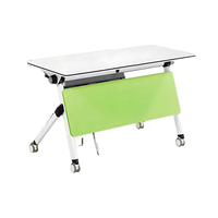 Table de conférence de bureau moderne pour cadres, pliable et mobile, idéale pour salles de formation et écoles - Vente en gros