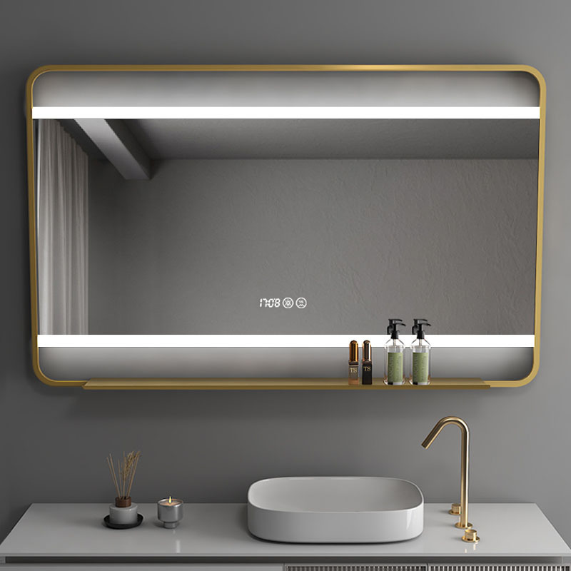 Wholesale Gold Frame LED Bathroom Mirror
