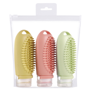 Kit de Bouteilles de Voyage Portables en Silicone Souple Transparent Anti-Fuite en Forme de Coquille pour Sacs de Rangement - Prix de Gros - Product Image 1