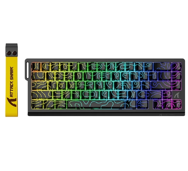 Attack Shark X68HE Wired Mechanical Keyboard Gaming Magnetic Switch RT 0.01mm 8K Polling Rate RGB Keyboard