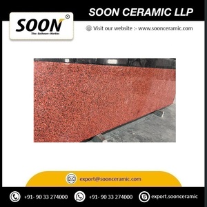 Losa de granito rojo Kharda de piedra natural pulida con acabado de calidad de exportación India para escaleras, chimeneas, fregaderos y barandillas - Product Image 2