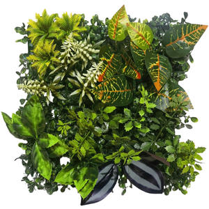 Paneles de pared de césped artificial de plástico ecológico con protección UV, decoración de vegetación para interiores y exteriores; Planta de privacidad para cubrir vallas - Product Image 2