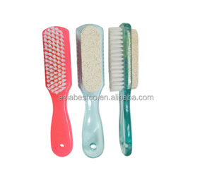 Dusch-Fußbürste Pediküre-Bürste Doppelseitige Fußmassage-Spa-Badebürste mit Bimsstein - Product Image 1