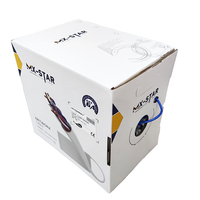 Kabel LAN MX-STAR Network baru 2026, 300m/305m, terproteksi, SFTP Cat 6, kabel ethernet komunikasi indoor Cat6, 4pr 24awg, 1000ft (1 kotak)