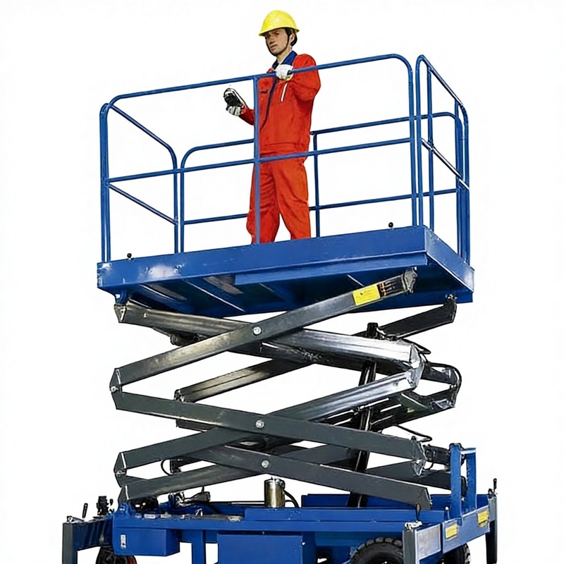 500kg Mobile Scissor Lift Stable Hydraulic