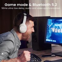 HAYLOU S35 Casque antibruit actif hybride Casque supra-auriculaire sans fil Bluetooth 5.2