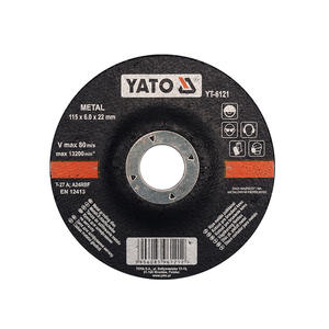 Disco de desbaste de metal Yato 115 x 6.0 x 22 mm, rueda abrasiva gruesa para corte de acero - Product Image 1