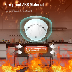 גלאי עשן מיני פוטואלקטרי קטן המופעל על ידי סוללה - Product Image 3