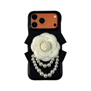 Custodia per telefono in <span class=keywords><strong>pelle</strong></span> di lusso con fiore di camelia e supporto per <span class=keywords><strong>iPhone</strong></span> <span class=keywords><strong>12</strong></span>-17 Pro Max, con Pop Socket personalizzato a forma di fiore - Product Image 3