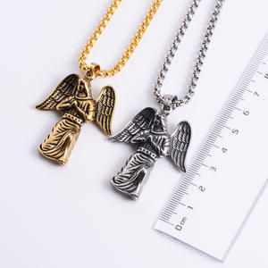 Cadena chapada en oro de 18K, joyería religiosa de acero inoxidable, colgantes Catolicos, collar de la Virgen María - Product Image 5