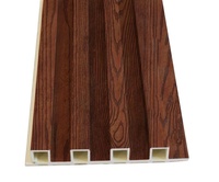 Panneau mural rainuré en fibre de bambou sur mesure, panneau de grille à lattes WPC, grain de bois, imperméable, ignifuge, pour salle de sport, divertissement, 3D