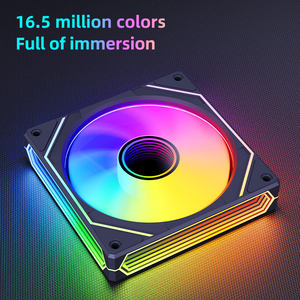 Ventilateurs de <span class=keywords><strong>PC</strong></span> ARGB PWM LED en vente flash, 120*120*25mm, <span class=keywords><strong>silencieux</strong></span>, contrôle de la vitesse du vent, refroidissement rapide, dissipateur thermique en plastique pour boîtier d'ordinateur - Product Image 2