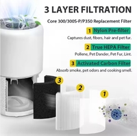 Nouveau filtre à charbon actif haute efficacité LEVOIT Core 300-P H13, efficacité HEPA de 99,97 %, utilisation domestique, formaldéhyde, PM2,5, 6 mois