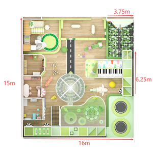 Parque Infantil Comercial Interior de 250 Metros Cuadrados, Laberinto de Aventuras, Equipo de Juego Suave para Niños, Área de Juego Interior - Product Image 6