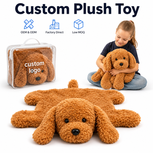 Coussin lesté de 5 lb pour enfants, animal sensoriel apaisant, compagnon canin, jouet en peluche personnalisé, animaux en peluche lestés réconfortants pour l'anxiété - Product Image 1