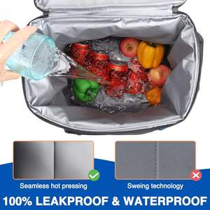 กระเป๋าเก็บความเย็นแบบสะพายหลังแบบกําหนดเอง 54 กระป๋องฉนวนกันน้ํากระเป๋าเก็บความเย็นป้องกันการรั่วพร้อมช่องหลายช่อง - Product Image 2