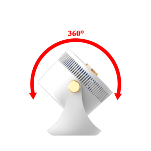 Petit <span class=keywords><strong>ventilateur</strong></span> de bureau portatif, 3 vitesses, alimenté par USB et batterie, faible bruit 30-34 dB, rechargeable, fonctionnement en anglais - Product Image 6