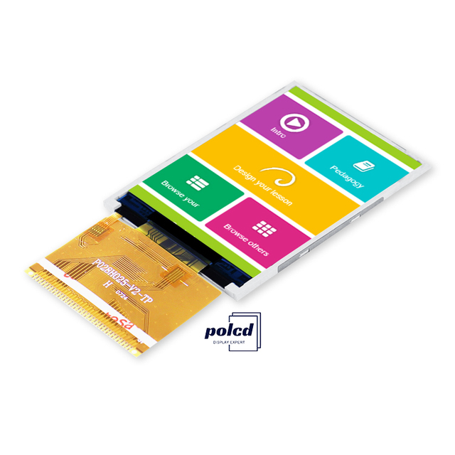 Polcd 2.8 inch TFT Module ILI9341V IC 240*320 Resolution 37pin MCU 16bit Interface TFT LCD Display Screen