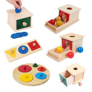 Juegos de Juguetes y Materiales Educativos Montessori para Bebés, Otros Juguetes Educativos de Madera de Primera Calidad, Juego para Niños, Juguetes Sensoriales Infantiles Montessori - Product Image 4
