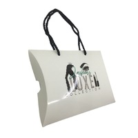 Boîtes en papier personnalisées avec logo imprimé, couleur personnalisée, recyclables, avec poignée, emballage plat pour l'emballage des cheveux, des extensions de cheveux, présentoir