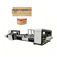 Machine à plier et à coller les boîtes en carton avec machine à plier et à coller automatique pour carton et papier