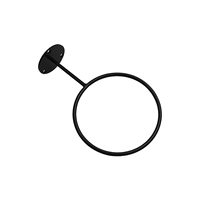 Großhandel Ring-förmiger Pflanzen halter aus Kohlenstoffs tahl Wand-Blumentopf halterung Mehrzweck-Kugel halter für Wohn-/Büro dekor