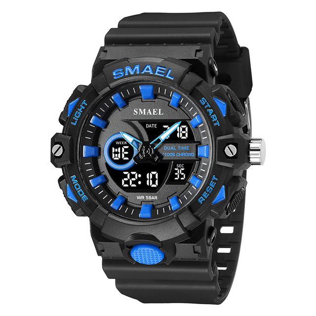 SMAEL Digital 8081 Analog Watches Sports Waterproof Relojes Hombre