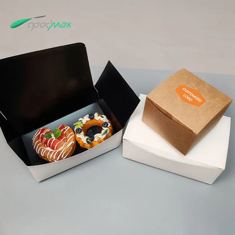 Neue CPET-Papier-Brotdose Benutzer definiertes Logo Einweg-umwelt freundliche Fast-Food-Verpackungs boxen