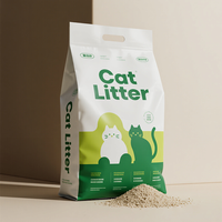 Sac d'emballage de pochette en plastique de litière pour chat personnalisé de haute qualité