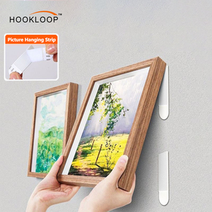 Factory Price <strong>Hook</strong> <strong>and</strong> <strong>Loop</strong> Picture Hanging Strips Double Sided Tape Damage Free Heavy Duty Hanging <strong>Hook</strong> Strips - Product Image 5