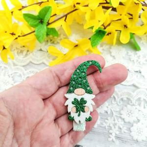 Pince à cheveux trèfle vert à quatre feuilles accessoires de cheveux fête de Pâques épingle à cheveux pour fille enfants paillettes Bobby Hairgrips - Product Image 5