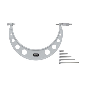Micrómetros Exteriores de Hierro Fundido Originales Mitutoyo 104-135A 104-136A con Yemas Intercambiables, Precisión de 0.006 mm - Product Image 1