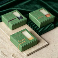 Caja de Regalo de Lujo con Inserto de Esponja Suave para Jabón Artesanal, Velas y Set de Aromaterapia