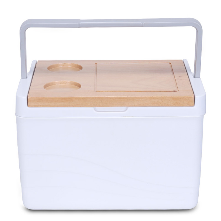 Гинт 11Л деревянная крышка бамбуковая измельчитель для пикника изолированный охладитель для льда