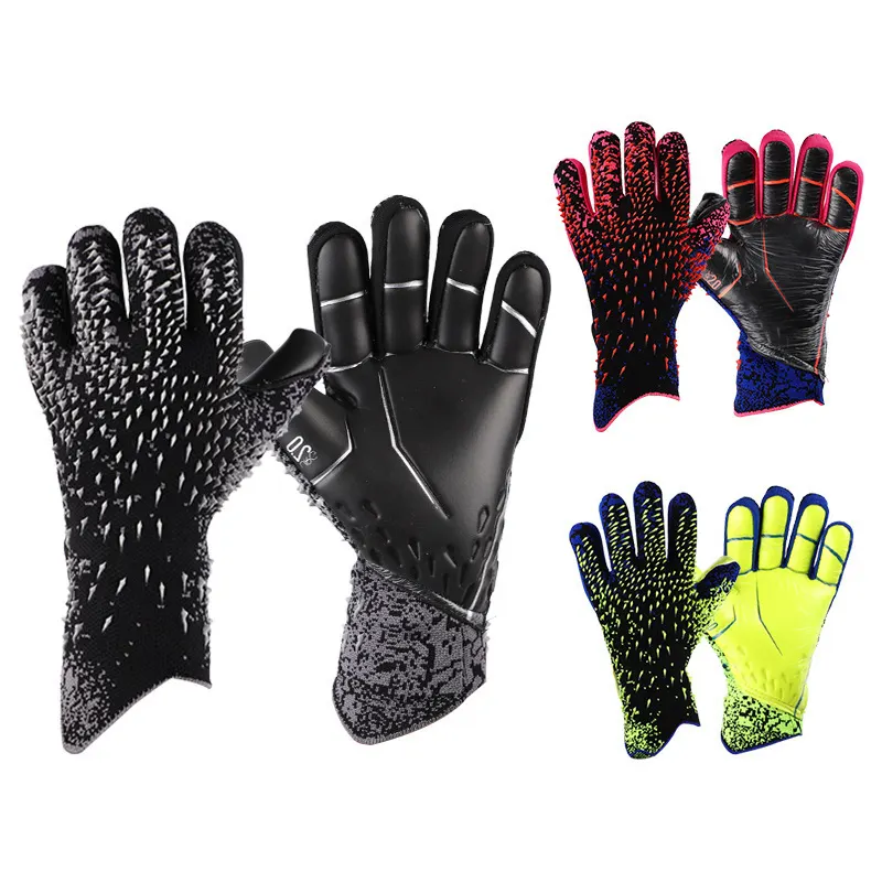 Make design your own brand 1 pair latex receiver hand soccer goalkeeper football goalie gloves
